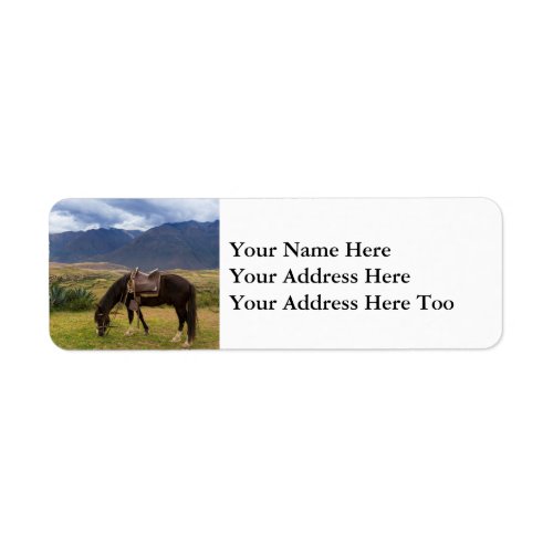 Verdant Sacred Valley Horse II Label
