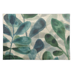 Verdant Sophistication - Tropical Leaves Cloth Placemat