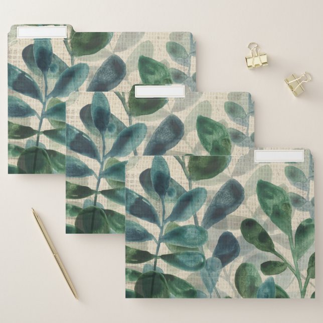 Verdant Sophistication - Tropical Leaves File Folder (Set)