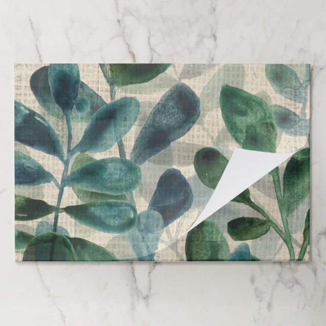 Verdant Sophistication - Tropical Leaves Paper Pad (Folded)