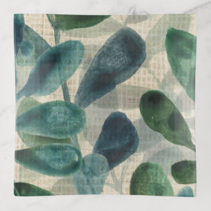 Verdant Sophistication - Tropical Leaves Trinket Tray