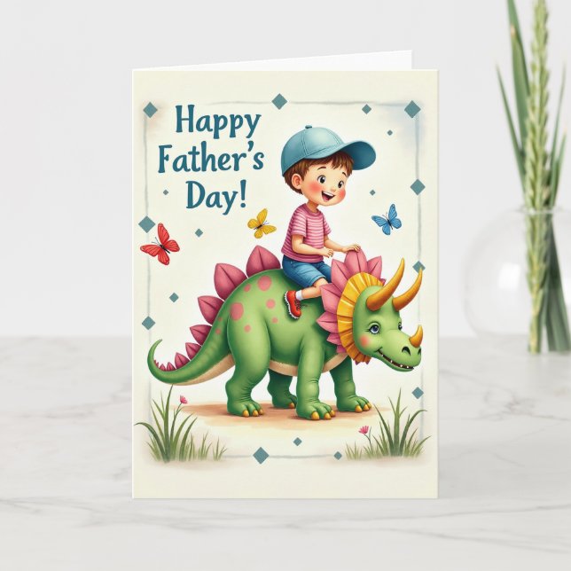 Verdant Steed Fathers Day Card (Front)