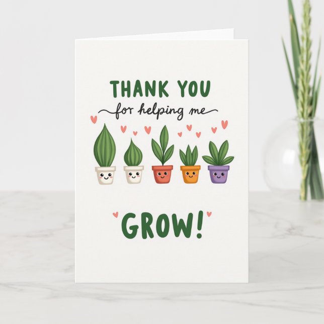 Verdant Thank You Mothers Day Card (Front)