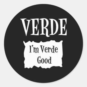 Verde - Hot Packet Halloween Taco Costume 1 Classic Round Sticker
