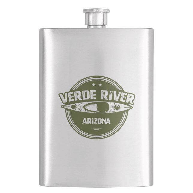 Verde River Arizona Kayaking Flask (Front)