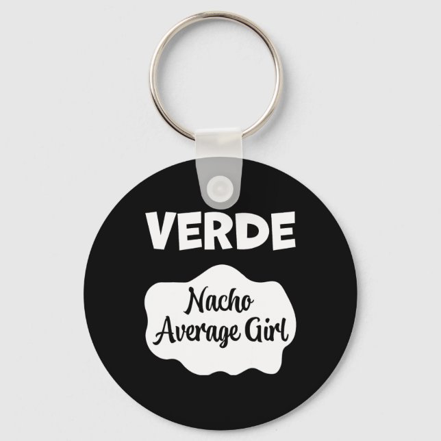 Verde Taco Sauce Costume Women Men Kids Halloween  Keychain (Front)