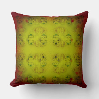 Verde weave throw pillow