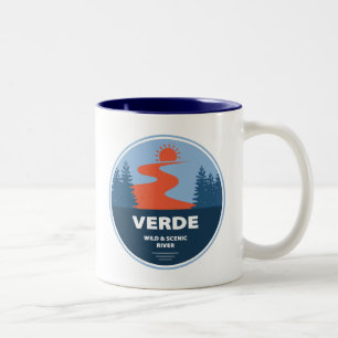 Verde Wild And Scenic River Arizona Two-Tone Coffee Mug