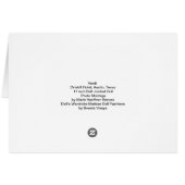 Verdi, Driskill Hotel at Austin, Texas Cards (Back Horizontal)