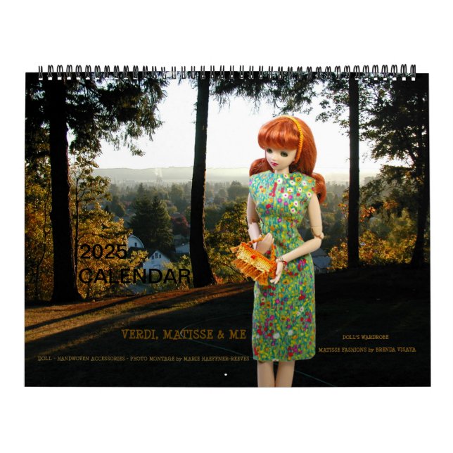 Verdi, Matisse and Me, 2025 Calendar (Cover)
