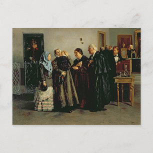 Verdict, 'Not Guilty', 1882 Postcard