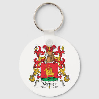 Verdier Family Crest Keychain