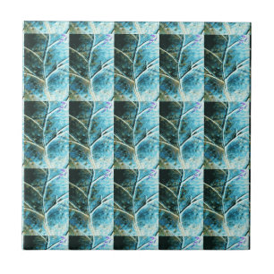 verdigris copper leaf tile