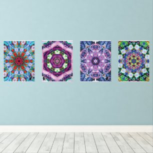 Verdigris, Violette, Vivid, Voila -  Wall Art Sets