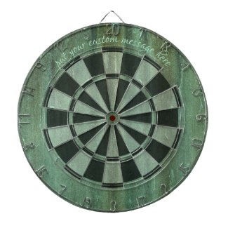 Verdigris Weathered Bronze Look Dart Board