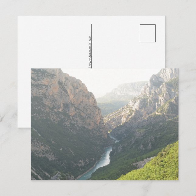 Verdon Gorge, France Holiday Postcard (Front/Back)