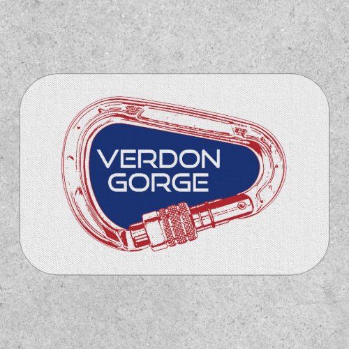 Verdon Gorge France Rock Climbing Carabiner Patch