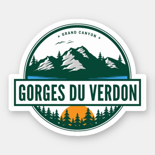  Verdon Gorge _ les Gorges du Verdon trip motobike Sticker