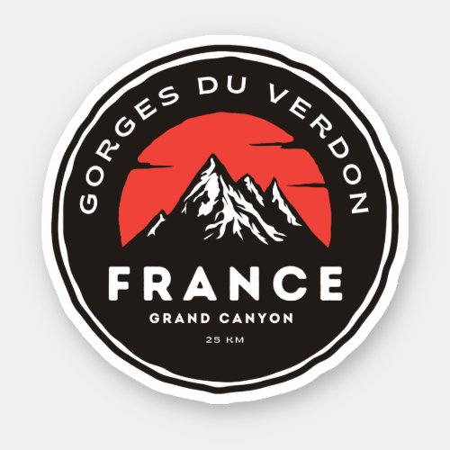 Verdon Gorge _ les Gorges du Verdon trip motobike Sticker