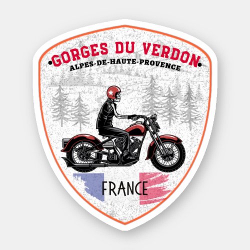 Verdon Gorge _ les Gorges du Verdon trip motobike Sticker