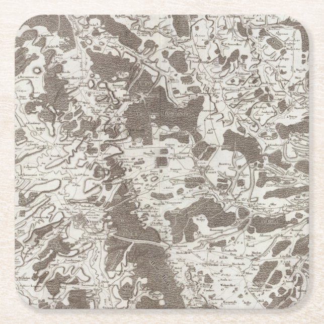 Verdun Square Paper Coaster (Front)