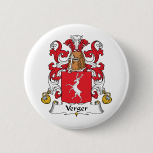 Verger Family Crest Button