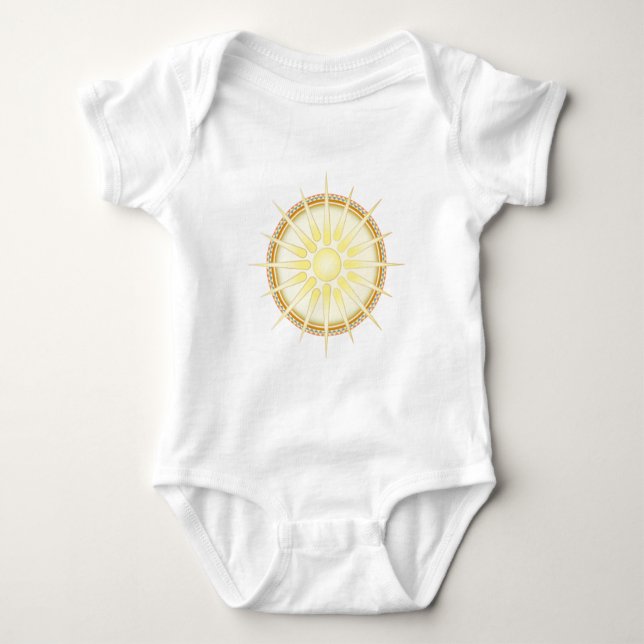 Vergina Sun (Star of Vergina) Baby Bodysuit (Front)