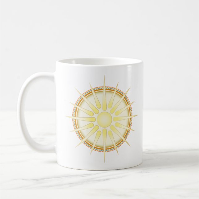 Vergina Sun (Star of Vergina) Coffee Mug (Left)