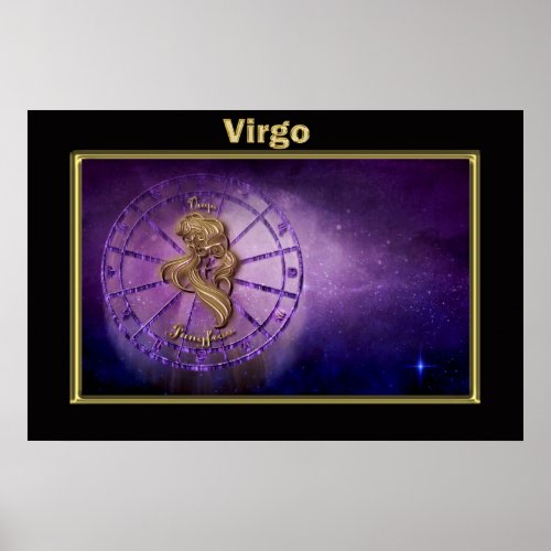 Vergo Zodiac Astrology design Poster