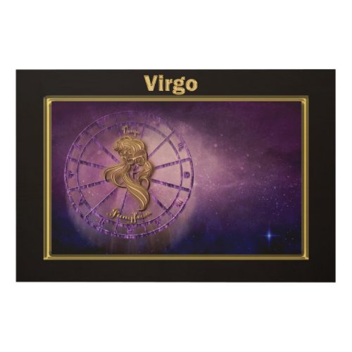 Vergo Zodiac Astrology design Wood Wall Art