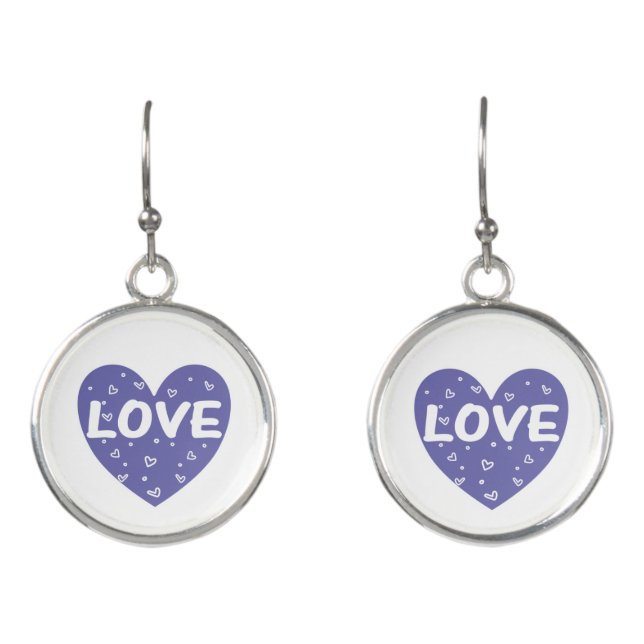 Veri Peri Love Heart Earrings (Front)