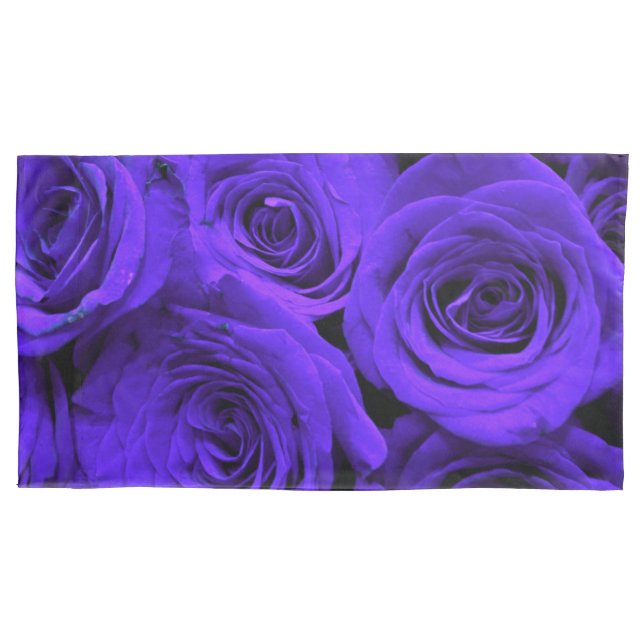 Veri peri periwinkle blue purple roses       pillow case (Front-Left)