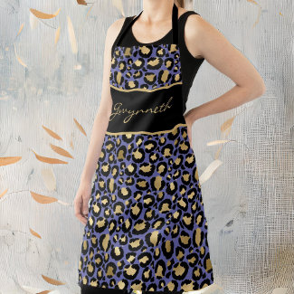 Veri Peri Purple Black Leopard Print with Name