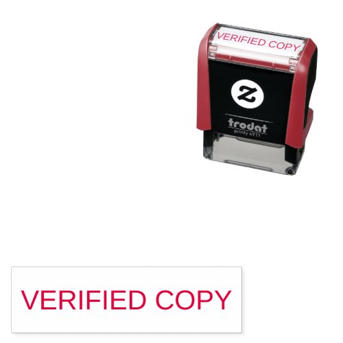 Verified Copy Office Approval Seal Self-inking Stamp