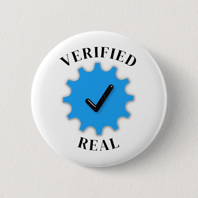 Verified Real Button (Front)