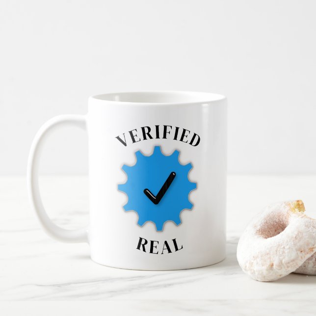 Verified Real Coffee Mug (With Donut)