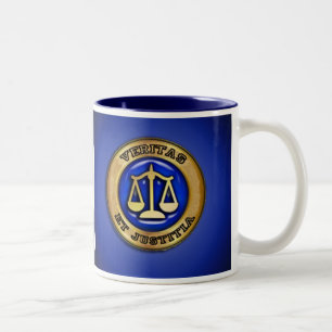 VERITAS ON BLUE Two-Tone COFFEE MUG