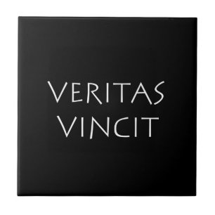 Veritas vincit ceramic tile