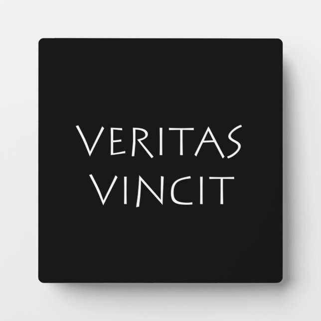 Veritas vincit plaque (Front)