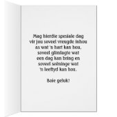 Verjaarsdagwense vir 'n spesiale persoon cards (Inside (Right))