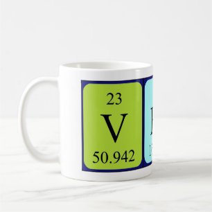 Verla periodic table name mug