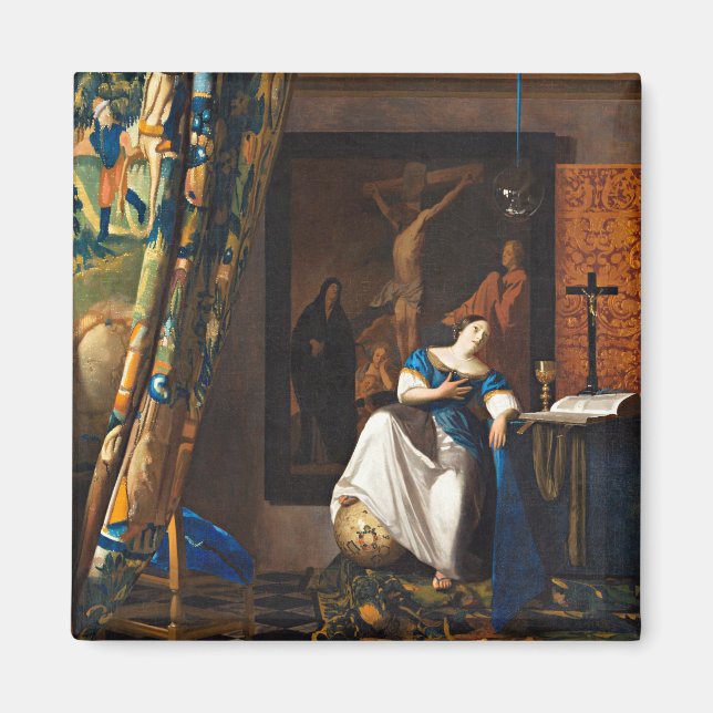 Vermeer - Allegory of the Catholic Faith Magnet (Front)