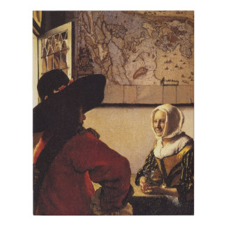 Vermeer Canvas Officer and Laughing Girl