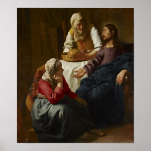 Vermeer - Christ In The House Of Martha And Mary 1 Poster