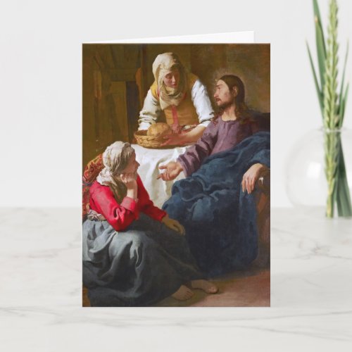 Vermeer _ Christ in the House of Martha and Mary Card