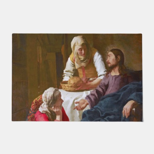 Vermeer _ Christ in the House of Martha and Mary Doormat