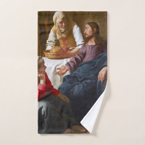 Vermeer _ Christ in the House of Martha and Mary Hand Towel