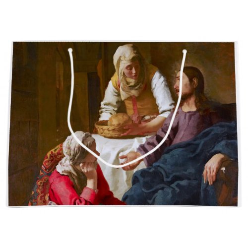 Vermeer _ Christ in the House of Martha and Mary Large Gift Bag