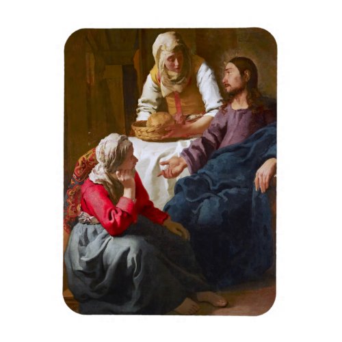 Vermeer _ Christ in the House of Martha and Mary Magnet