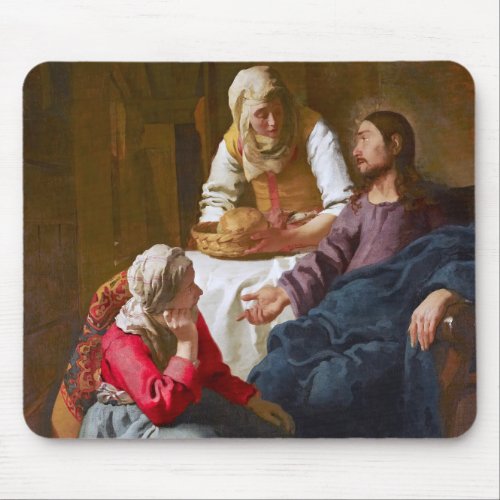 Vermeer _ Christ in the House of Martha and Mary Mouse Pad